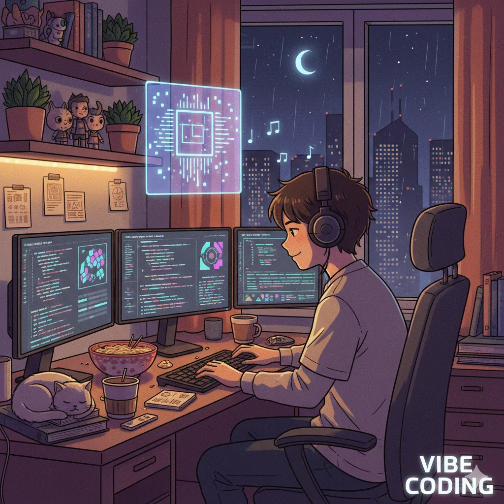 Thumbnail Vibe Coding: Masa Depan Ngoding Tanpa Menulis Kode?